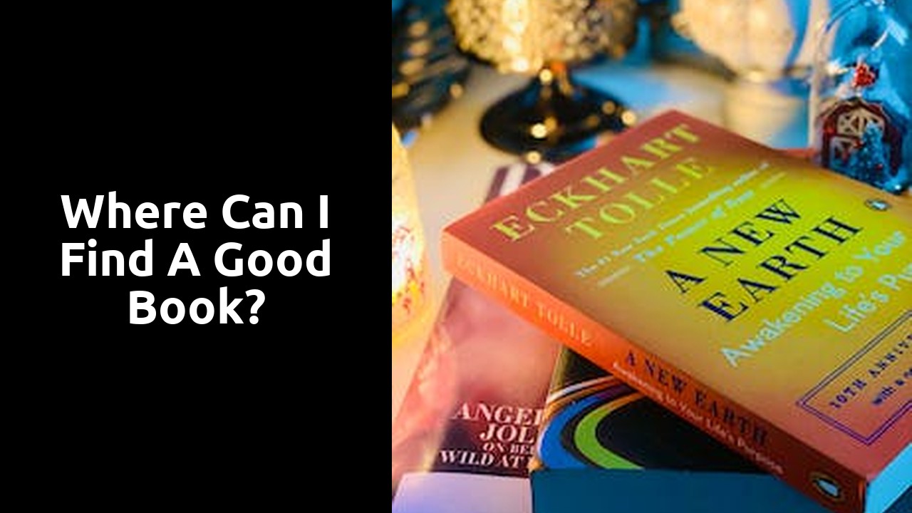 Where can I find a good book?