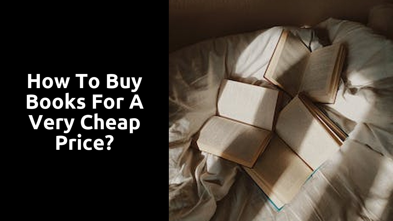How to buy books for a very cheap price?
