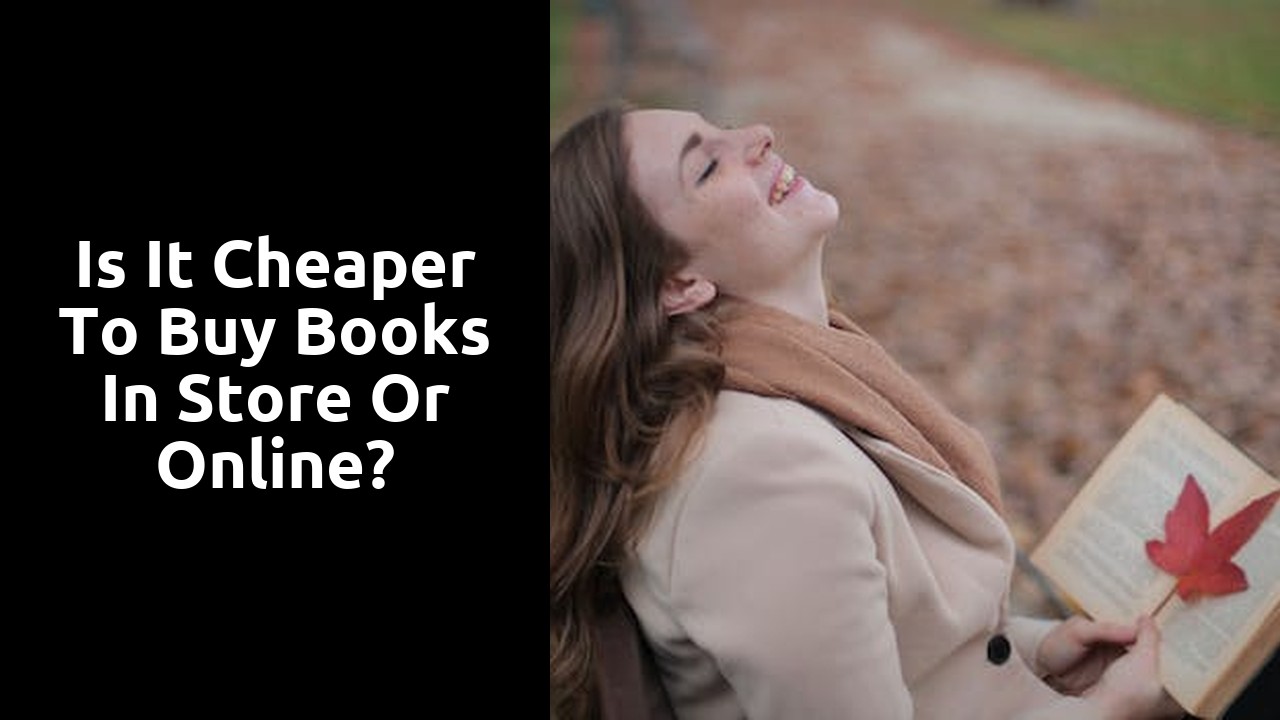 Is it cheaper to buy books in store or online?